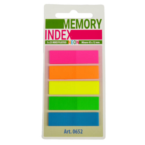 SEGNAPAGINA FILM PLASTICO 45X12 NEON
