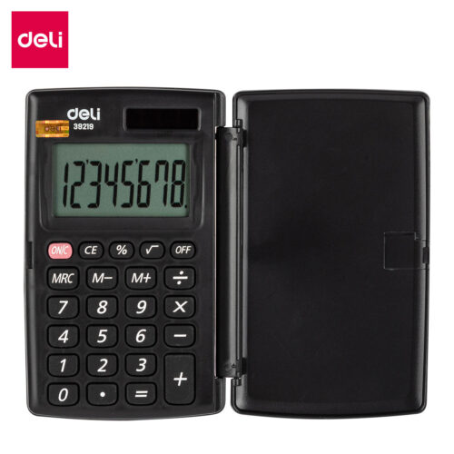 CALC. TASC. DELI 8 CIFRE NERA CON COVER